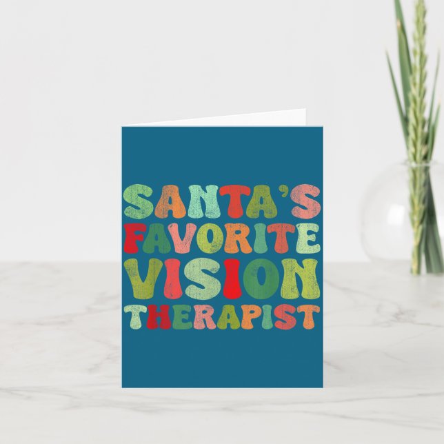 Vision Santa Therapist Favorite Life Kort (Framsida)