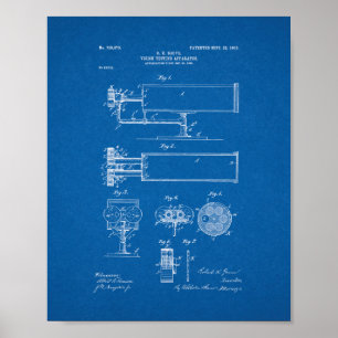 Vision-testa apparaturpatent - ritning poster