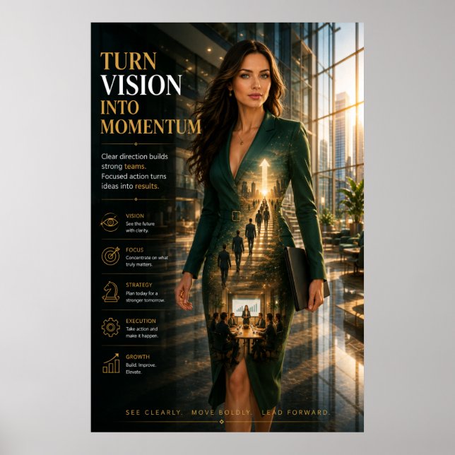 Vision till drivkraft – exklusiv affisch (Framsidan)