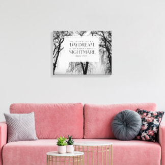 Vision utan åtgärd canvastryck