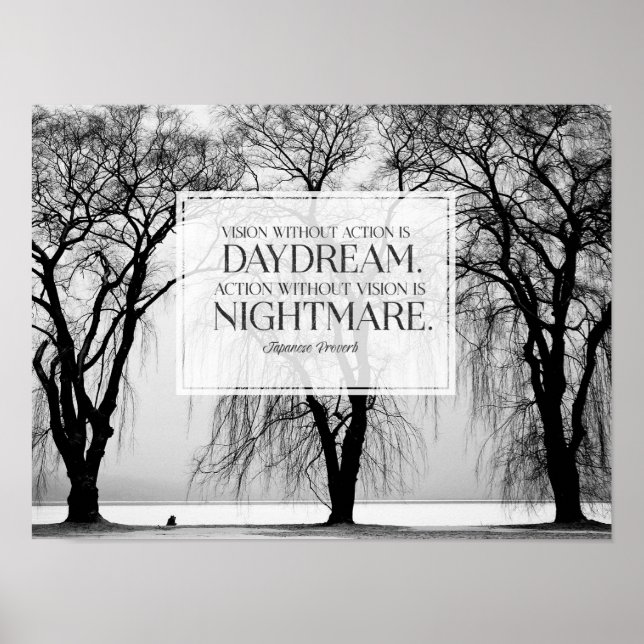 Vision utan åtgärd poster (Framsidan)