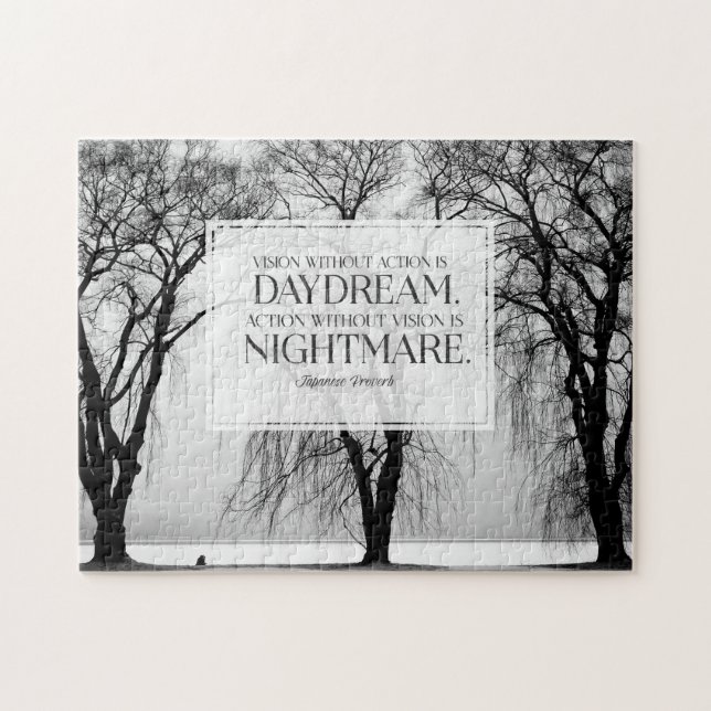 Vision utan åtgärd pussel (Horisontell)