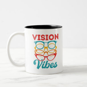 Vision Vibes Optometrist Optometrist Personaloptim Två-Tonad Mugg