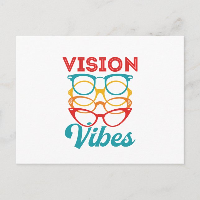 Vision Vibes Optometrist Optometrist Personaloptim Vykort (Framsida)