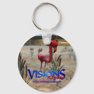 Visionalfabetisk Keychain - Flamingo Nyckelring