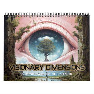 Visionär dimension 5 Surreala landskap 2026 Kalender