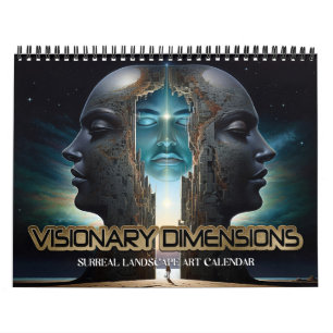 Visionär dimension 6 Surreala landskap 2026 Kalender