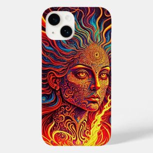 Visionär flicka med tredje Öga Pastel Psychedelic