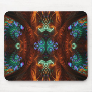 Visionär Fractalfjäril Mousepad Musmatta
