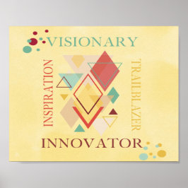 Visionär inspirationskälla för Trailblazer-innovat Poster