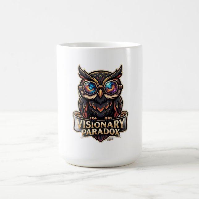 Visionär Paradox Ugglorm T-Shirt Kaffemugg (Center)