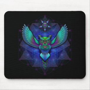 Visionär uggla Mousepad Musmatta