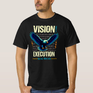 Visionär Utförande Inspirerande Örn Grafik T Shirt