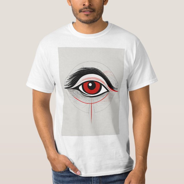 "Visionärt emblem: Öga Logotyp Tee" T Shirt (Framsida)
