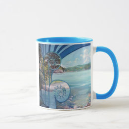 Visionärt liggande mugg
