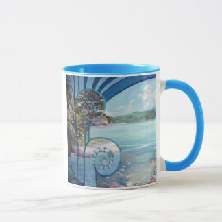Visionärt liggande mugg