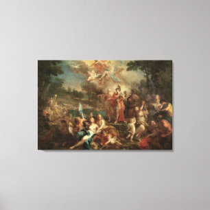 Visionen av Aeneas i de Elysian fälten Canvastryck