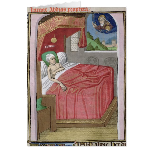 Visionen av Obadiah Hälsningskort (Framsidan)