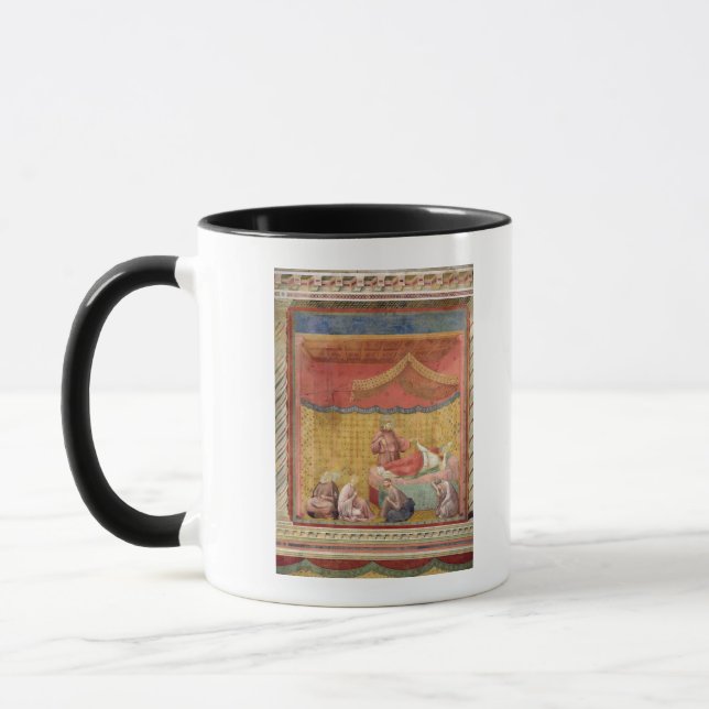 Visionen av Pope Gregory IX 1297-99 Mugg (Vänster)