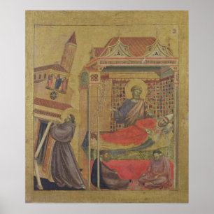 Visionen av Pope Oskyldig III, c.1295-1300 Poster