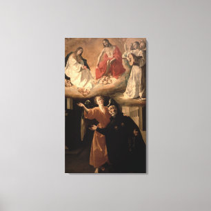 Visionen av St. Alphonsus Rodriguez Canvastryck
