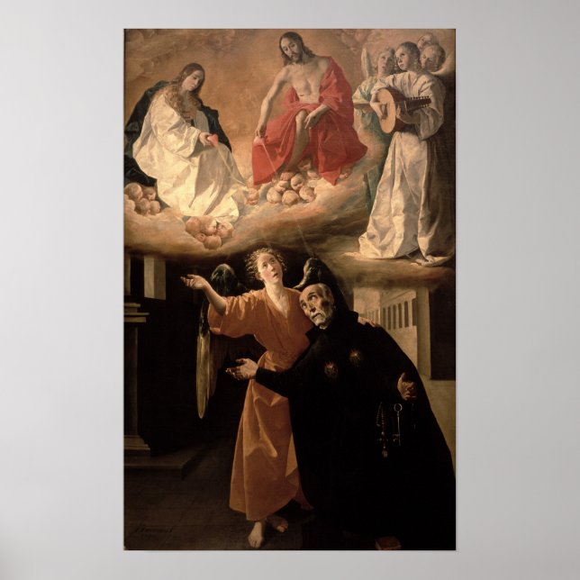 Visionen av St. Alphonsus Rodriguez Poster (Framsidan)