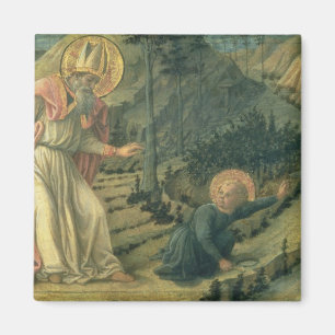 Visionen av St Augustine, sen 1450's Magnet