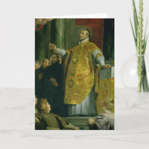 Visionen av St Ignatius av Loyola Kort