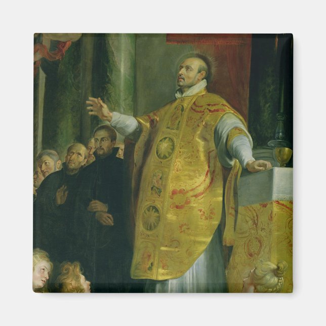 Visionen av St Ignatius i Loyola Magnet (Framsidan)