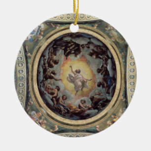 Visionen av St John på Patmos, 1520-23 (frescoen) Julgransprydnad Keramik