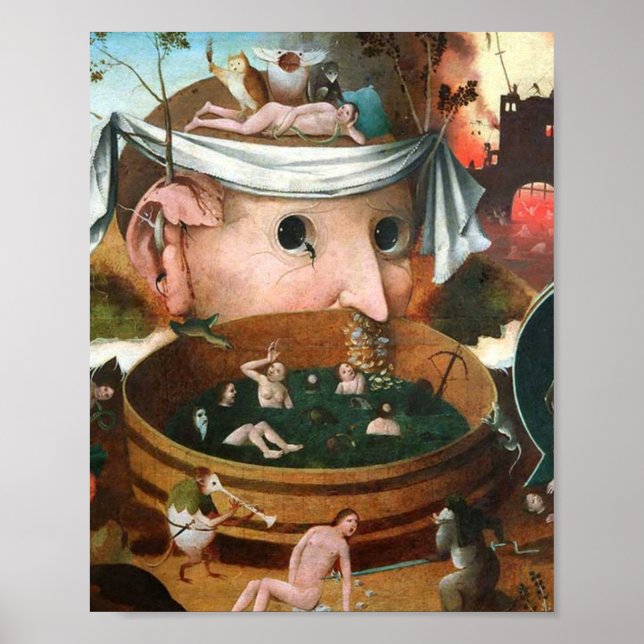 Visionen av Tondal - Hieronymus Bosch Poster (Framsidan)