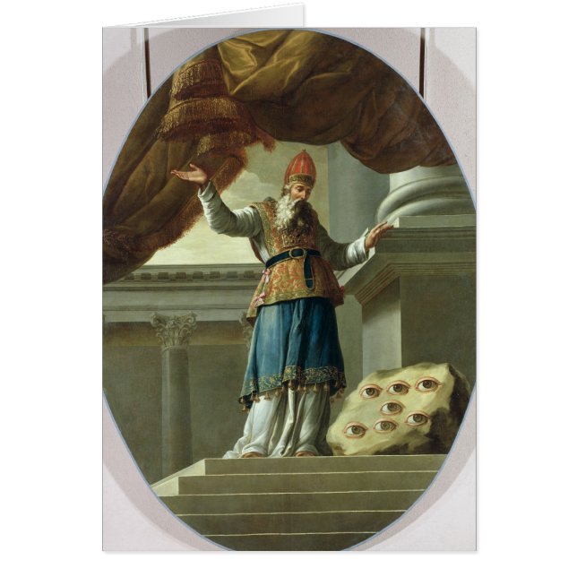 Visionen av Zechariah Hälsningskort (Framsidan)
