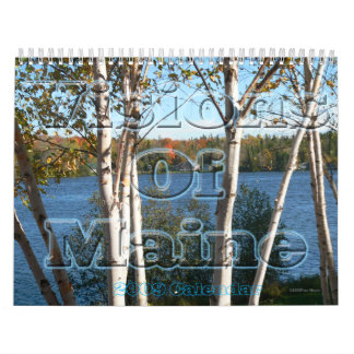 Visioner av den Maine 2009 kalendern Kalender