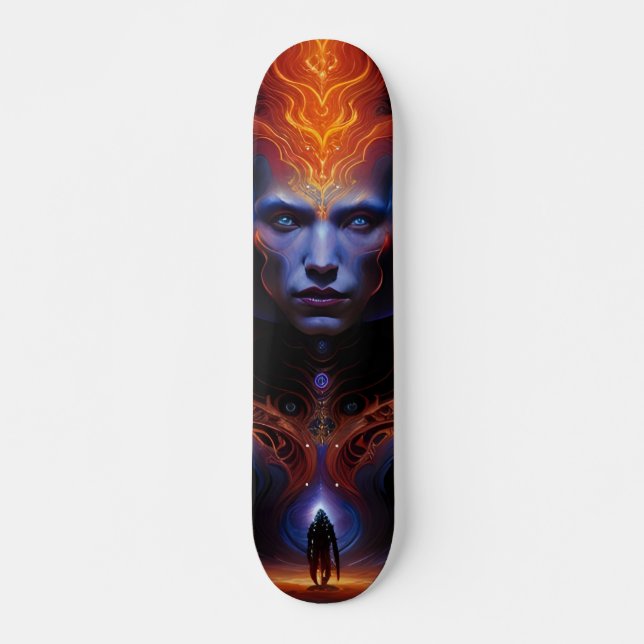 Visioner av framtiden  mini skateboard bräda 18,5 cm (Framsida)