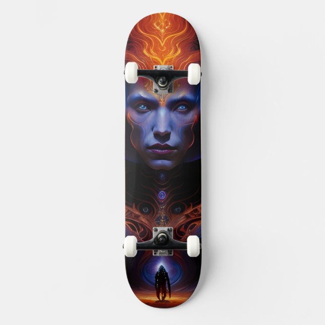 Visioner av framtiden  mini skateboard bräda 18,5 cm (Framsida)