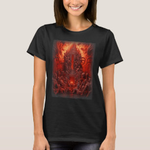 Visioner av helvetet Satan Djävulen Demons Monster T Shirt