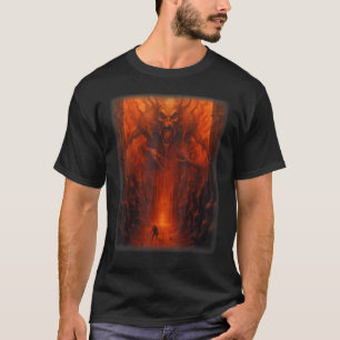 Visioner av helvetet Satan Djävulen Demons Monster T Shirt