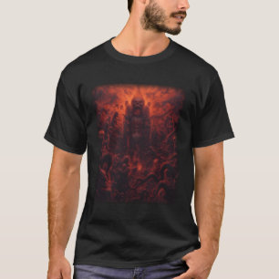 Visioner av helvetet Satan Djävulen Demons Monster T Shirt