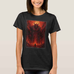 Visioner av helvetet Satan Djävulen Demons Monster T Shirt