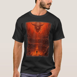 Visioner av helvetet Satan Djävulen Demons Monster T Shirt