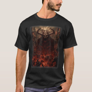 Visioner av helvetet Satan Djävulen Demons Monster T Shirt