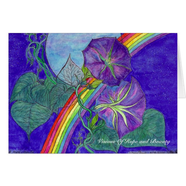 Visioner av hopp & skönhet… med det är hälsningskort (Framsidan Horizontal)