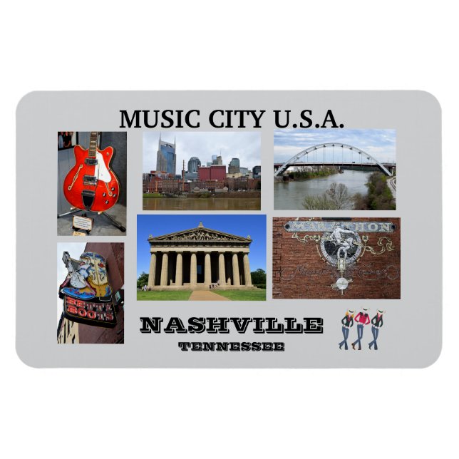 Visioner av Nashville, Tennessee Magnet (Horisontell)