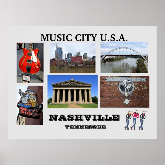 Visioner av Nashville, Tennessee Poster (Framsidan)