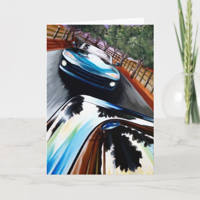 Visioner av rusar kortet kort (Framsida)