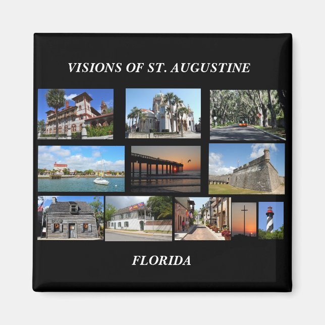 Visioner av Saint Augustine, Florida Magnet (Framsidan)