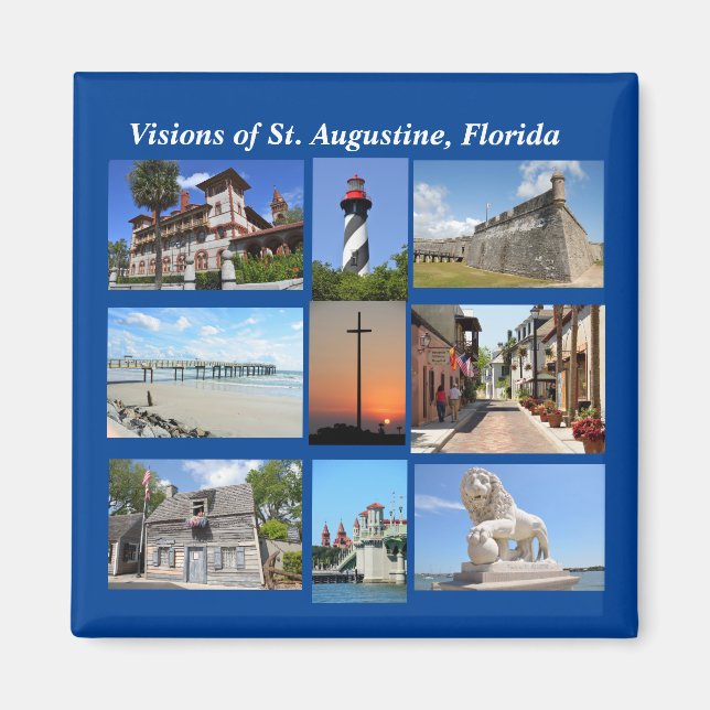Visioner av Saint Augustine, Florida Magnet (Framsidan)