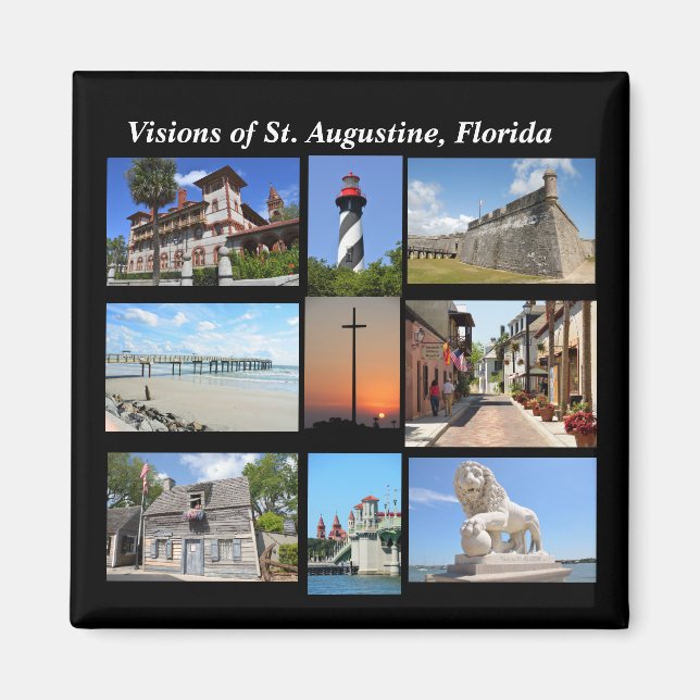 Visioner av Saint Augustine, Florida Magnet (Framsidan)