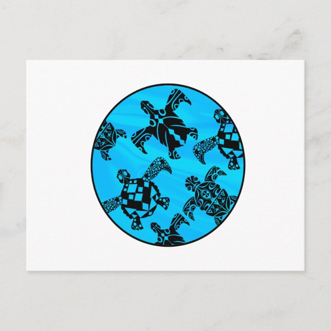 Visioner av sköldpaddor vykort (Framsida)