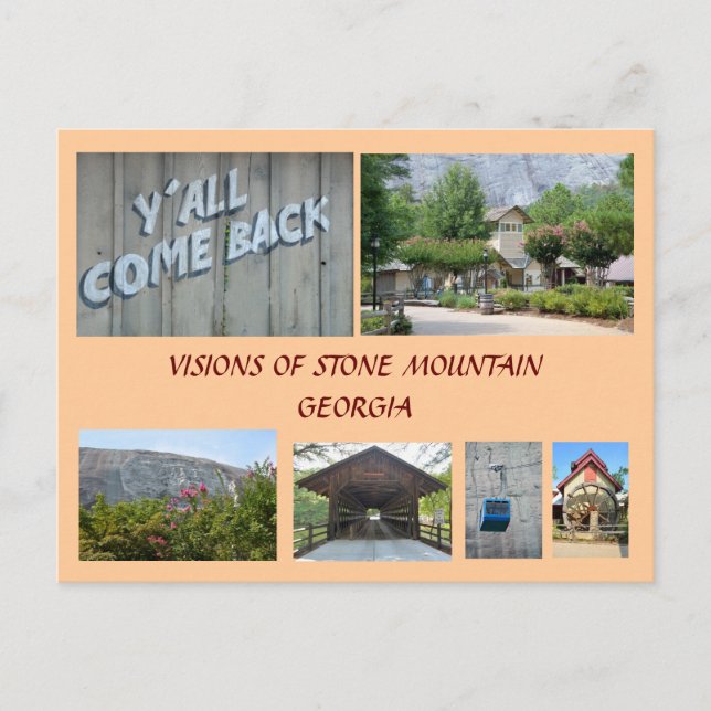 Visioner av stenberget, Georgien Vykort (Framsida)